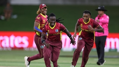 West Indies players in action against New Zealand. (Twitter/ICC) West Indies players in action against New Zealand. (Twitter/ICC)