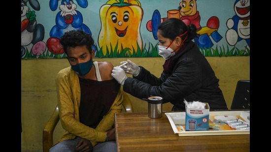When the government began the vaccination drive for this age group, they estimated around 1.01 million children to be eligible for doses. (Representative image/AFP) When the government began the vaccination drive for this age group, they estimated around 1.01 million children to be eligible for doses. (Representative image/AFP)