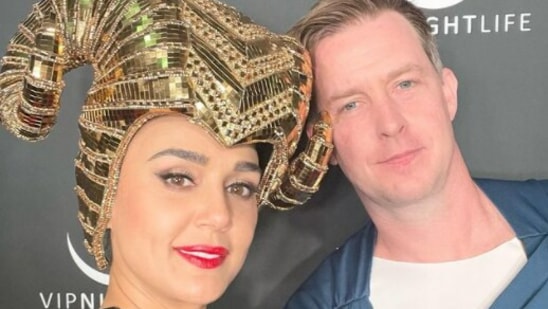A picture from Preity Zinta and her husband Gene Goodenough's Halloween 2021 celebrations.
