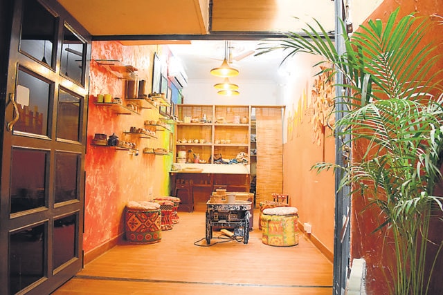 Deeksha Gupta’s Clay Botik studio in Jaipur. Gupta gave up a 15-year career as a user experience designer in Mumbai to pursue a life in ceramics.