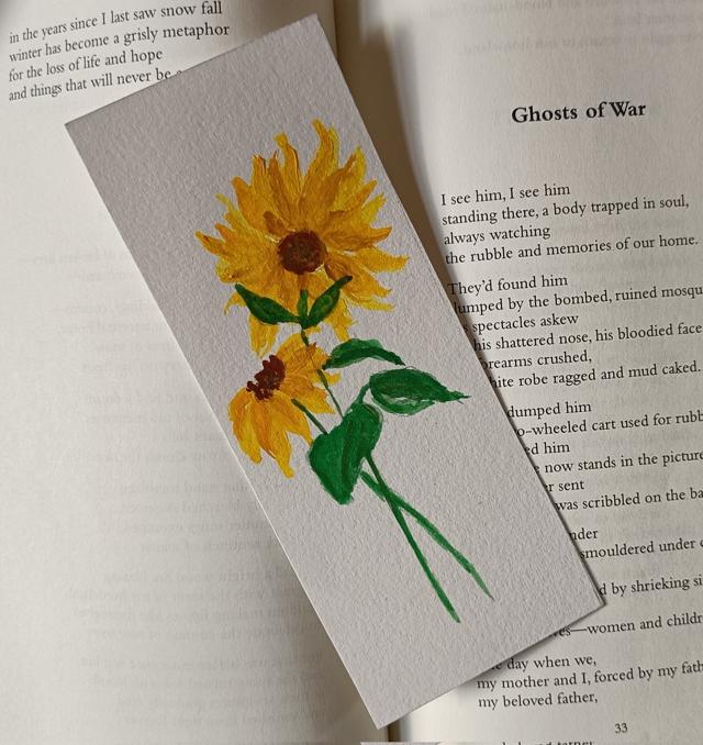 Delhi-based artist Tikuli Dogra created bookmarks with Ukranian folk art. Delhi-based artist Tikuli Dogra created bookmarks with Ukranian folk art.