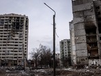 This screen grab obtained from a handout video released by the Russian Defence Ministry on March 4, 2022, shows a destroyed Ukrainian army tank in the settlement of Gnutovo outside Mariupol.(AFP) This screen grab obtained from a handout video released by the Russian Defence Ministry on March 4, 2022, shows a destroyed Ukrainian army tank in the settlement of Gnutovo outside Mariupol.(AFP)