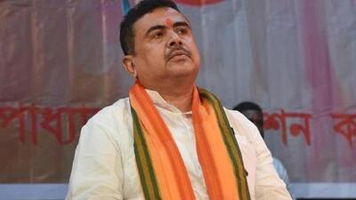 Leader of the opposition in the West Bengal Legislative Assembly Suvendu Adhikari skipped the BJP’s organisational meeting in Kolkata on Saturday. (PTI PHOTO.)