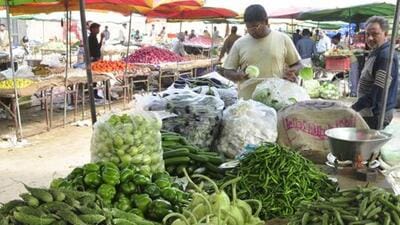As sunny weather resumed in the region in March, the prices of most vegetables stabilised, but that of green chilli skyrocketed to a two-year high of ₹160 per kg on March 2. (HT FIle Photo) As sunny weather resumed in the region in March, the prices of most vegetables stabilised, but that of green chilli skyrocketed to a two-year high of ₹160 per kg on March 2. (HT FIle Photo)