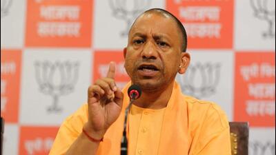 Uttar Pradesh chief minister Yogi Adityanath addressing a press conference in Lucknow on Saturday, two days ahead of the seventh and final phase of the UP polls on March 7. (Deepak Gupta/HT Photo) Uttar Pradesh chief minister Yogi Adityanath addressing a press conference in Lucknow on Saturday, two days ahead of the seventh and final phase of the UP polls on March 7. (Deepak Gupta/HT Photo)