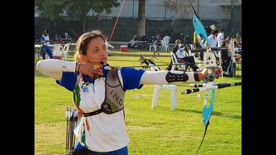 Haryana-based para archery champion Pooja Jatyan, clinched the silver medal at the World Archery Para Championships 2022 in Dubai. Haryana-based para archery champion Pooja Jatyan, clinched the silver medal at the World Archery Para Championships 2022 in Dubai.