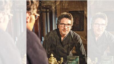 Author Moin Mir has written his first fiction book, which delves into tragedy and Sufism (Shivangi Kulkarni) Author Moin Mir has written his first fiction book, which delves into tragedy and Sufism (Shivangi Kulkarni)