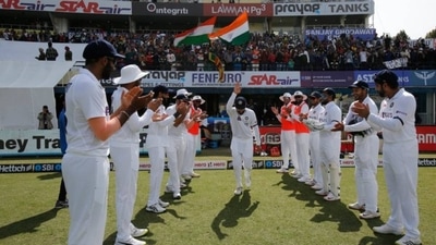 Virat Kohli given a guard of honour Virat Kohli given a guard of honour