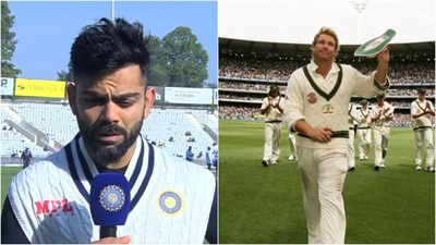 Virat Kohli; Shane Warne (BCCI/Reuters) Virat Kohli; Shane Warne (BCCI/Reuters)
