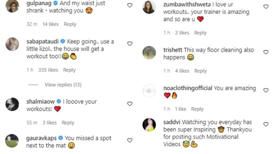 Comments on Soha Ali Khan's post. Comments on Soha Ali Khan's post. 