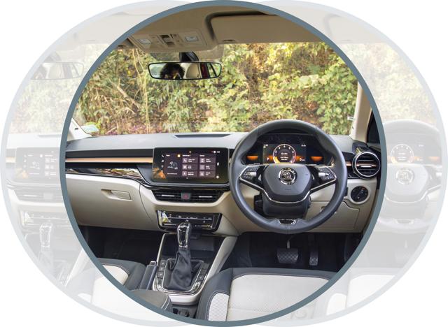 The Slavia has a generous, roomy cabin that packs a lot of features