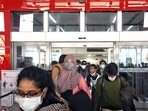 New Delhi, Mar 05 (ANI): Indian students arrived after being evacuated from war-torn Ukraine under 'Operation Ganga' at Indira Gandhi International Airport, in New Delhi on Saturday. (ANI Photo)(Ishant Kumar) New Delhi, Mar 05 (ANI): Indian students arrived after being evacuated from war-torn Ukraine under 'Operation Ganga' at Indira Gandhi International Airport, in New Delhi on Saturday. (ANI Photo)(Ishant Kumar)