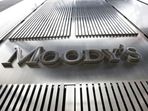A Moody's sign is displayed on 7 World Trade Center, the company's corporate headquarters in New York.