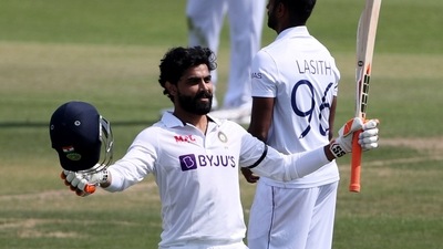 Jadeja scored 175 and then took 9 wickets. (ANI) Jadeja scored 175 and then took 9 wickets. (ANI)