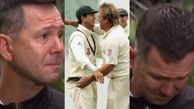 Ricky Ponting can't hold back tears in emotional tribute to Shane Warne Ricky Ponting can't hold back tears in emotional tribute to Shane Warne