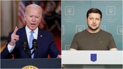 US President Joe Biden and Ukraine President Volodymyr Zelenskyy. (AP, Reuters) US President Joe Biden and Ukraine President Volodymyr Zelenskyy. (AP, Reuters)