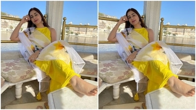 On Sunday, March 6, Disha posted pictures of herself chilling in scenic locales around Udaipur and used a funny caption. She wrote, "Freshly outta 'Sarsoo ka khet' Vibe! #wandrer." Earlier, on March 5, she had posted another click featuring Rahul and captioned it with a white heart emoji. The couple smiled brightly and embraced each other in the photos. (Instagram/@dishaparmar) On Sunday, March 6, Disha posted pictures of herself chilling in scenic locales around Udaipur and used a funny caption. She wrote, "Freshly outta 'Sarsoo ka khet' Vibe! #wandrer." Earlier, on March 5, she had posted another click featuring Rahul and captioned it with a white heart emoji. The couple smiled brightly and embraced each other in the photos. (Instagram/@dishaparmar)