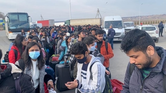 As many as 15,900 Indians have so far been evacuated from Ukraine via Slovakia, Romania, Hungary, Moldova and Poland, under Operation Ganga.(Twitter/IndiainUkraine) As many as 15,900 Indians have so far been evacuated from Ukraine via Slovakia, Romania, Hungary, Moldova and Poland, under Operation Ganga.(Twitter/IndiainUkraine)