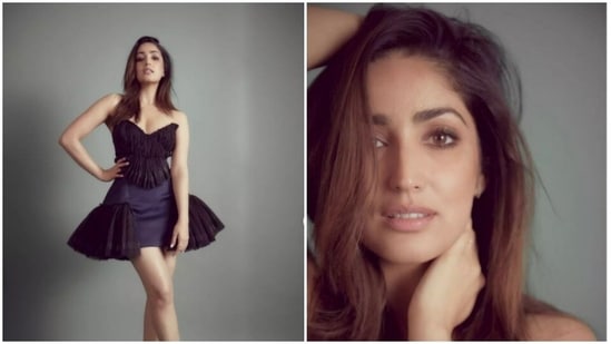 Yami Gautam is currently basking in the success of her recently-released film A Thursday. The actor, who played the role of Naina Jaiswal in the thriller film, shared a slew of pictures from the success party on her Instagram profile a day back. Yami, for the pictures, ditched ethnic ensembles and picked a short dress and slayed casual fashion.(Instagram/@yamigautam)