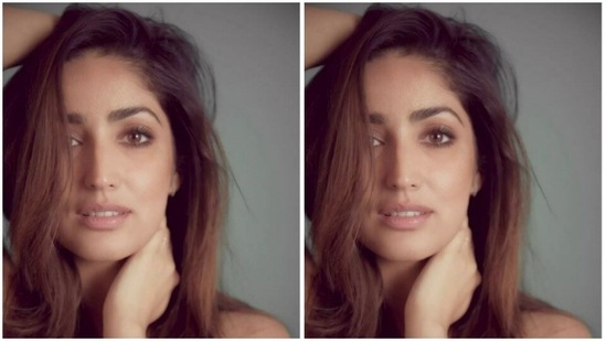 Assisted by makeup artist Mitali Vakil, Yami decked up in minimal makeup to complement her look for the day. In nude eyeshadow, mascara-laden eyelashes, black eyeliner, drawn eyebrows, contoured cheeks and a shade of nude lipstick, Yami looked ravishing.(Instagram/@yamigautam)