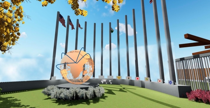 Proposed plan for the sister city square (BMC) Proposed plan for the sister city square (BMC)