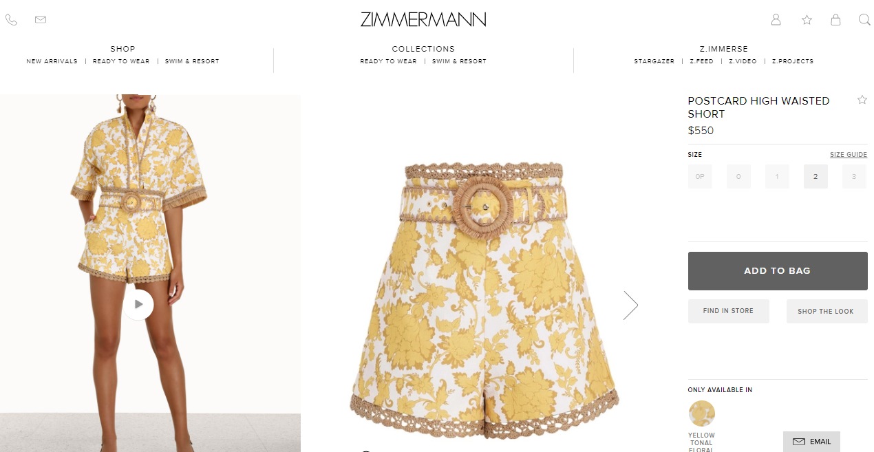 Kareena Kapoor Khan's shorts from Zimmermann&nbsp;(zimmermann.com)
