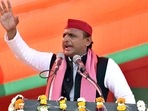Samajwadi Party president Akhilesh Yadav addresses a public rally for the Uttar Pradesh Assembly elections, in Varanasi. (File photo) (ANI Photo)(Rajesh Kumar) Samajwadi Party president Akhilesh Yadav addresses a public rally for the Uttar Pradesh Assembly elections, in Varanasi. (File photo) (ANI Photo)(Rajesh Kumar)