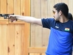 India's Rhythm Sangwan and Anish Bhanwala win 25m rapid fire pistol mixed team gold as India top medal tally India's Rhythm Sangwan and Anish Bhanwala win 25m rapid fire pistol mixed team gold as India top medal tally