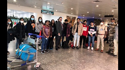 Till Monday, 102 students have been brought back to India, seven students from Pune district are still stuck in the war-torn country. (ANI) Till Monday, 102 students have been brought back to India, seven students from Pune district are still stuck in the war-torn country. (ANI)