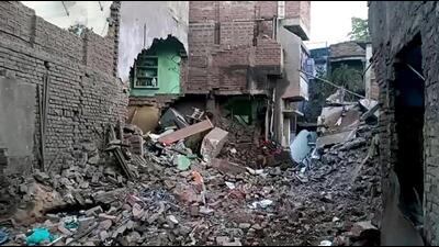 At the site of the explosion in Bhagalpur. (ANI) At the site of the explosion in Bhagalpur. (ANI)