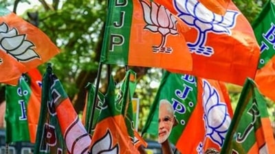 BJP workers waving party flags (File Photo/Used only for representation)