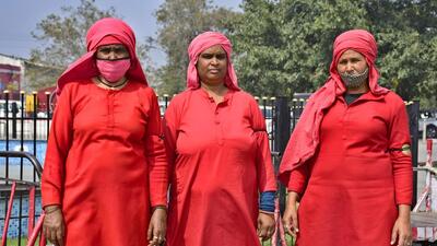 These remarkable women, who have dared to breach one of the last standing male bastions, are none other than the three women porters at the Ludhiana Railway Station– Lajjowanti, Maya, and Sushma. (Harsimar Pal Singh/HT)