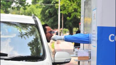 According to the Covid bulletin, the positivity rate has also come down to 0.27% in Punjab. (HT File Photo)