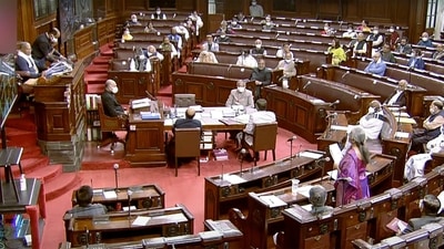 Election for 13 Rajya Sabha seats to be held later this month. (ANI Photo/ SansadTV) (ANI) Election for 13 Rajya Sabha seats to be held later this month. (ANI Photo/ SansadTV) (ANI)