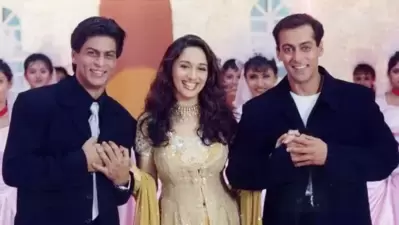 Madhuri Dixit talks about working with Shah Rukh Khan and Salman Khan. Madhuri Dixit talks about working with Shah Rukh Khan and Salman Khan.