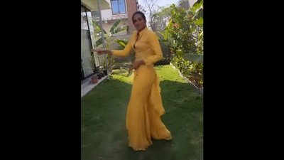 Screengrab from the Instagram video showing PV Sindhu dancing to Kacha Badam. (instagram/@pvsindhu1) Screengrab from the Instagram video showing PV Sindhu dancing to Kacha Badam. (instagram/@pvsindhu1)