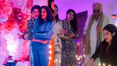 Inside Janhvi Kapoor's birthday celebration.