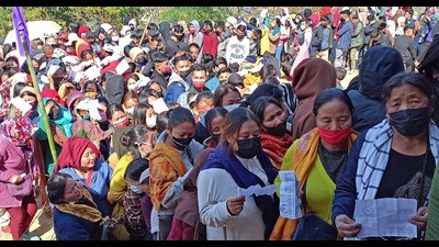 The first phase of the Manipur assembly elections was held on February 28 covering 38 constituencies while the second phase was held on March 5 for the remaining 22 assembly seats. (Caisii Mao) The first phase of the Manipur assembly elections was held on February 28 covering 38 constituencies while the second phase was held on March 5 for the remaining 22 assembly seats. (Caisii Mao)