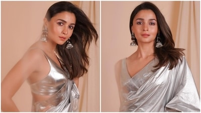 Alia Bhatt wears ₹25k silver saree and sleeveless blouse to ITA Awards, leaves Internet divided: Check out pics Alia Bhatt wears ₹25k silver saree and sleeveless blouse to ITA Awards, leaves Internet divided: Check out pics
