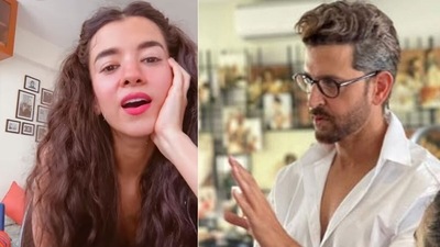 Hrithik Roshan commented on a video posted by Saba Azad. Hrithik Roshan commented on a video posted by Saba Azad. 
