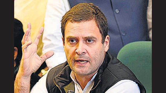 Bhiwandi court in Thane postpones hearing in defamation case against Rahul Gandhi to March 22. (HT PHOTO)