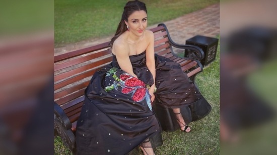 Sharing her pictures on her Instagram handle, Soha Ali Khan captioned her post, "Go Goa Gone" which is the title of one of Saif Ali Khan's films.(Instagram/@sakpataudi)