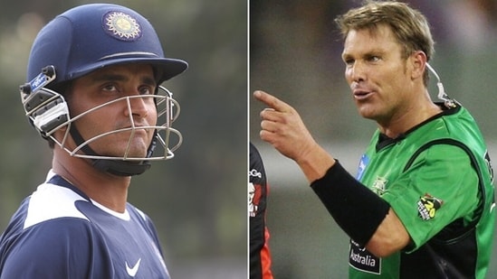 Shane Warne managed to make Sourav Ganguly second-guess himself during a epic duel.&nbsp;(Getty Images)