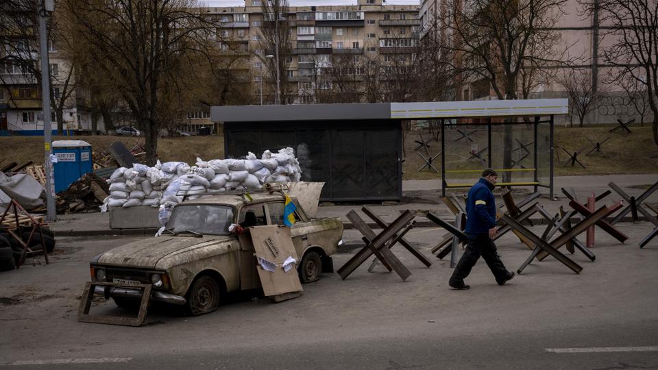 The Indian embassy in Kyiv tweeted late on Sunday that a team of officials has been stationed in Poltava city to coordinate the safe passage of Indians stranded in Sumy to the western borders of Ukraine. (AP) The Indian embassy in Kyiv tweeted late on Sunday that a team of officials has been stationed in Poltava city to coordinate the safe passage of Indians stranded in Sumy to the western borders of Ukraine. (AP)