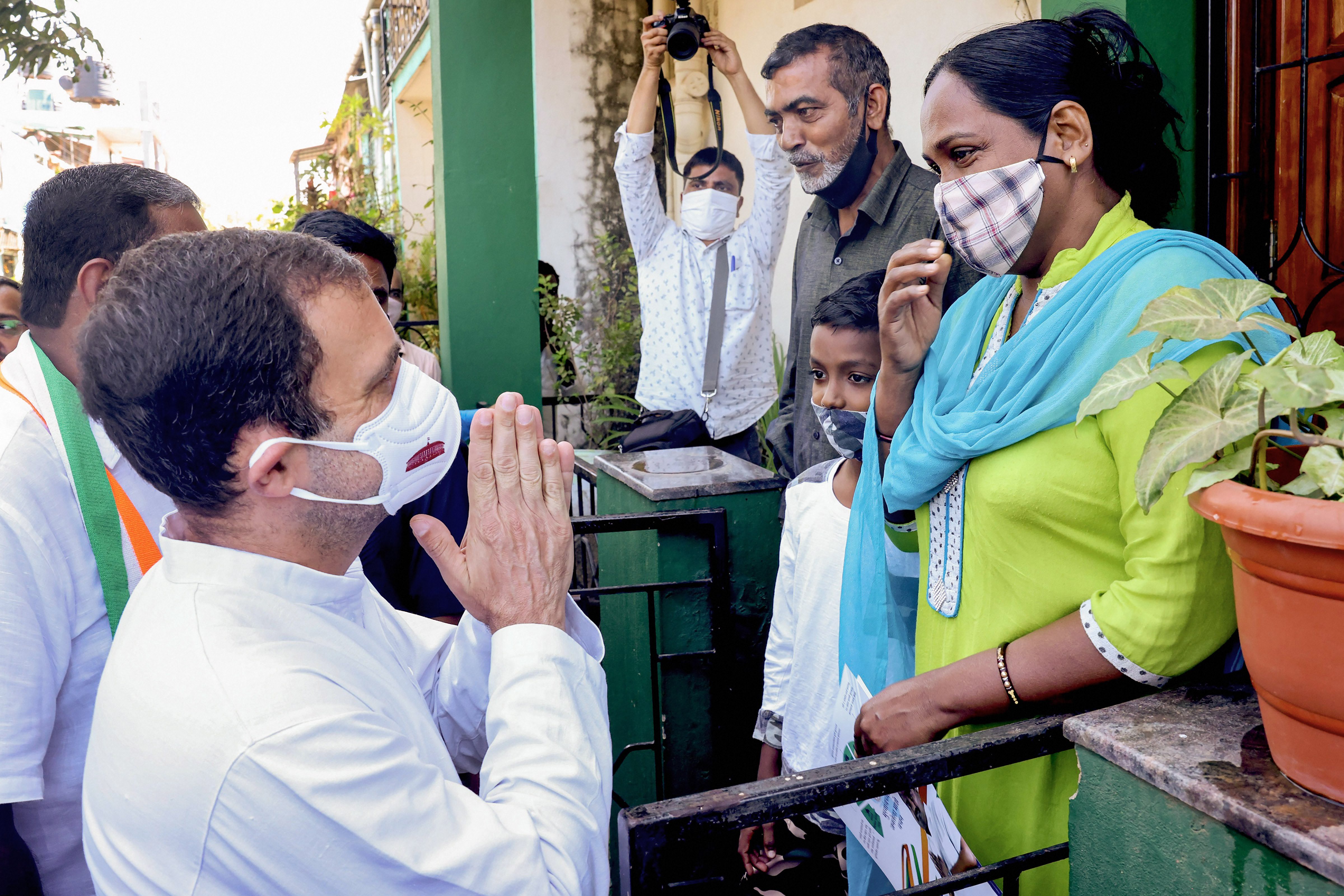 Congress leader Rahul Gandhi campaigning in Goa. Congress leader Rahul Gandhi campaigning in Goa.