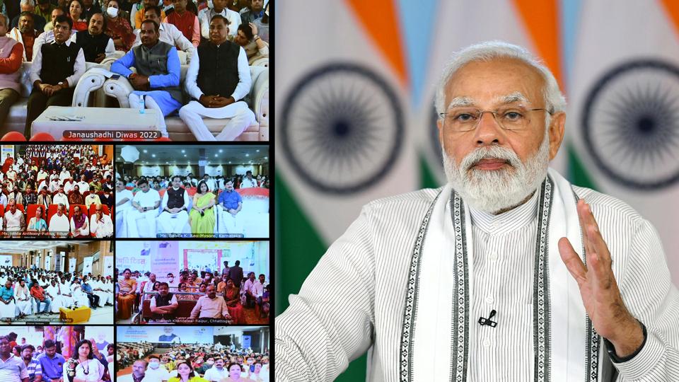 Prime Minister Narendra Modi addresses beneficiaries of the Pradhan Mantri Bhartiya Janaushadhi Pariyojana, through video conferencing, in New Delhi on Monday. (ANI) Prime Minister Narendra Modi addresses beneficiaries of the Pradhan Mantri Bhartiya Janaushadhi Pariyojana, through video conferencing, in New Delhi on Monday. (ANI)