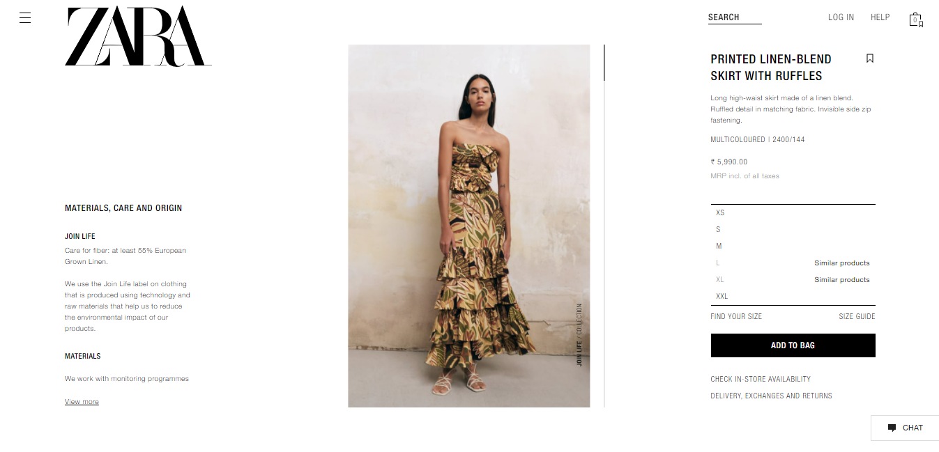 Price of Mouni Roy and Mira Rajput's outfit. (zara.com)
