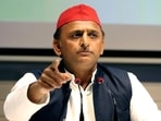 Samajwadi Party (SP) chief Akhilesh Yadav with Om Prakash Rajbhar (unseen) addresses a joint press conference over the EVM security issue at the party office, in Lucknow on Tuesday. (ANI Photo)