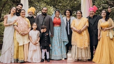 Shahid Kapoor and Mira Rajput along with Misha and Zain at Sanah Kapur's wedding. Shahid Kapoor and Mira Rajput along with Misha and Zain at Sanah Kapur's wedding. 