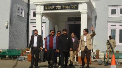 Participating in the budget discussion, education minister Govind Thakur said the BJP lost the by-elections due to overconfidence. (HT Photo)